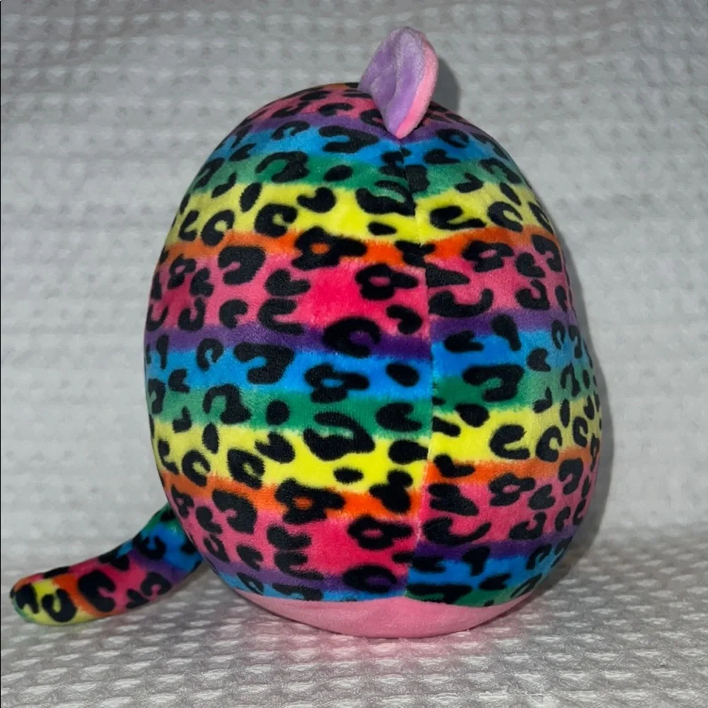 Ty Dotty Multicolor Squish a Boo Leopard Plush 8 Inch Stuffed Animal